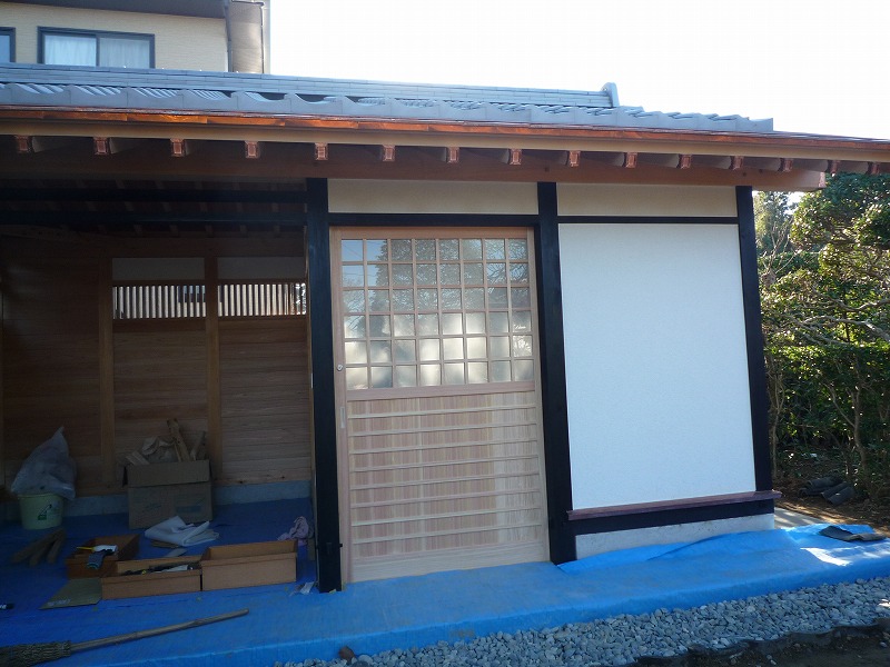 茨城県阿見町O様 東屋建具取付